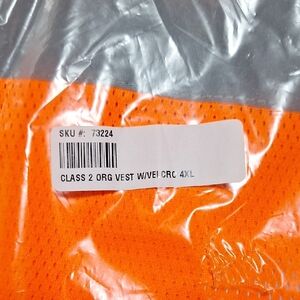 High-Visibility Orange Safety Vest
